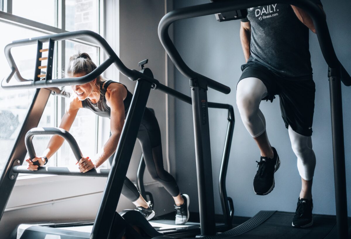 Head to the gym and get on the stair climbers! Our workouts can get you training for marathons or for weight loss - just call!